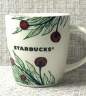 Rare New Starbucks Christmas Tree Coffee Mug 12 Oz White Green Red 2020 Unused