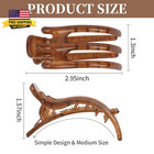 4 Pcs French Flat Hair Clips For Women  Medium Claw Clips For Thin Thick Hair No