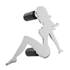  90280 Grand General Chrome Super  sitting Girl Mini Face Left  Studs