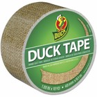 Duck   283713 Burlap Pattern Printed Duct Tape 1 88  X 10 Yds -case Of 6 Rolls