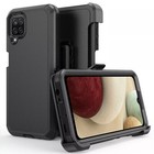 For Samsung Galaxy A21 Case Phone Cover Shockproof Belt Tempered Glass Screen