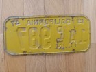 Vintage 1947 Dealer California License Plate