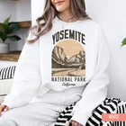 Vintage Yosemite National Park Sweatshirt Retro Outdoors Nature