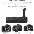 Bg-e14 Battery Grip For Canon Eos 70d 80d 90d Dslr Camera which Can Be Bsed W   