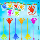 48 Pack Stretchy Sticky Hands For Kids easter Exchange Gift Goodie Bag Stuffe   