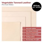 Elw Vegetable Tanned Leather 8-9 Oz   3 2-3 6mm  Thickness Leather Cowhide