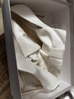 Jimmy Choo White Satin Bridal Pumps With Bow High Heel  3 In  And Up 