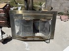 Fireplace Glass Door And Curtain 