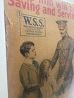 Original 1918 Wwi Help Him Win By Saving And Serving War Savings Stamps Poster
