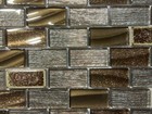 Ny21 Silver brown Glass marble Mosaic Tile Kitchen Bathroom Backsplash  7 Sheets