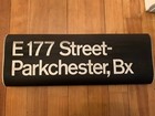 Ny Nyc R21 Subway Vintage Roll Sign E177 Street Parkchester Bronx Irt Pelham Bay