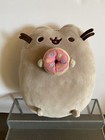 Gund Pusheen Plush Cat 2015 With Pink Donut Stuffed Animal 10 Inch Toy