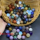 Wholesale Natural Mixed Crystal Sphere Quartz Crystal Ball Reiki Healing 15mm 