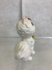 Cat Kitten Blue Eyes White Ceramic Figurine Vintage  Norcrest Japan 4  X 3 