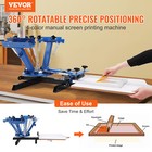 Vevor 4 Color 1 Station Silk Screening Screenprint Press Screen Printing Machine