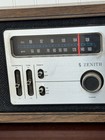 Vintage Zenith Am fm Radio Model H422p Wood Grain Finish Excellent 