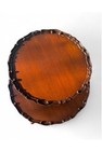 Vintage Chippendale Style Mahogany 2-tier Pie Crust Side Table Carved Foot
