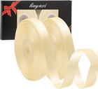 Bright   Elegant Double Faced Satin Ribbon 1 2  X 50 Yards - Crafting Essential