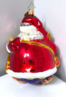 Large Rare Christopher Radko Roly-poly Santa Ornament 20th Anniversary  5    