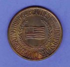 The Four Beatles Copper Coin  Commemorating The 1964 Visit To The United States