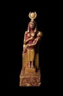 Unique Ancient Egyptian Pharaonic Sculpture Statue Seated Isis Nursing Horus