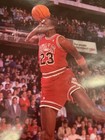     vintage Michael Jordan Soaring Dunk 1988 Chicago Bulls Nba Poster Tube Shipped