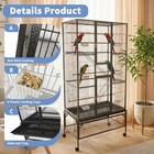 69  Large Metal Aviary Bird Cage For Parakeet Macaw Parrot Budgies Lovebirds