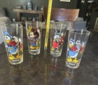 Vintage Pepsi Collector Series Disney Glasses Set Of 4 Mickey Donald Scrooge
