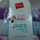 Hanes Underwear Girls 14 Briefs Pure Comfort Organic Cotton 6 Pairs