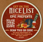 Breckenridge Brewing Christmas Ale  Beer Coaster Breckenridge Co