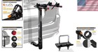Foldable 2 Bike Hitch Rack Carrier - Universal Fit Suv Truck  Steel  Anti-rattle