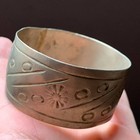 Extremely Rare Ancient Medieval Viking Bronze Bracelet Engraved Authentic