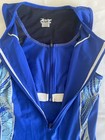 Zoot Sports Tri Suit Size Med   Black Blue Women Race Suit   Zip Bra  Light Pad