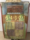 Vintage Gambling Punch Board Girl Girly Front Unpunched New Old Stock