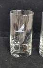 Vintage 1970 s Piedmont Airlines Glass Tall Set Of Two New Old Stock