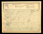 Ca 1875 Pottawattamie County Map Iowa Council Bluffs Avoca Kane Township Antique