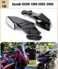 Motorcycle Glossy Black Wind Wing Rearview Mirrors For Suzuki 2005 2006 Gsxr1000