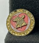 Loyal Order Of Moose  Lot Of 10 Pins  With Stones Surrounding  Tie Tack    Pin