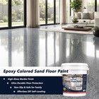 Epoxy Colored Sand Floor Paint For Concrete  High-gloss  Self-leveling Coating 