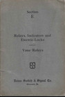 Vintage 1922 Union Switch   Signal Co Vane Relay Catalog  Illustrated  Details 
