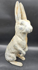 Large English Early 1900 s Lead Standing Bunny Rabbit Garden Statuary Sculpture