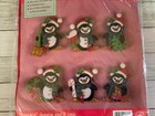 Vintage Felt Ornament Kit Penguins Sequin Jeweled Christmas Hobby Kraft    9363