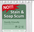Plastic Shower Liner Clear Peva Shower Curtain Liner W  Rustproof Grommets New