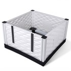 Ezwhelp Ezclassic 28  X 28  Puppy Dog Whelping Box Playpen W rails   Liner  Gray