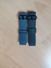Fitbit Charge 3 4 Replacement Straps X 2 Black And Dark Blue - Size Small -bnwt 