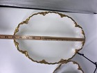 Habsburg China Mz Austria Gold Trim Platters   Plate Set 3 No Chips