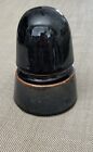Vintage Brown Porcelain Ceramic Telegraph   Telephone Insulator