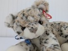 Vintage Ty Classic Thomas Snow Leopard Cat Plush 12  Stuffed Animal 2001