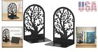 Vfine Bookends 1 Pair  Black Metal Book Ends  Bookends For Shelves  Unique Decor