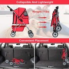 Hgs 4 Wheel Pet Stroller Dog Cage Stroller Travel Folding Carrier Cat Puppy Stro